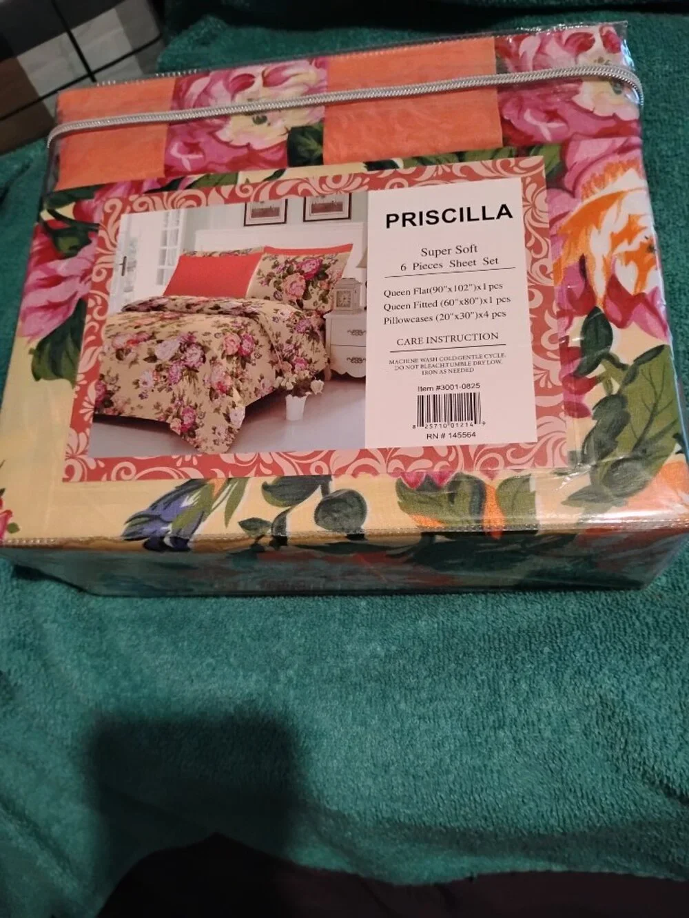 Priscilla Collection Bamboo 1800 Queen 6 Piece Sheet Set New